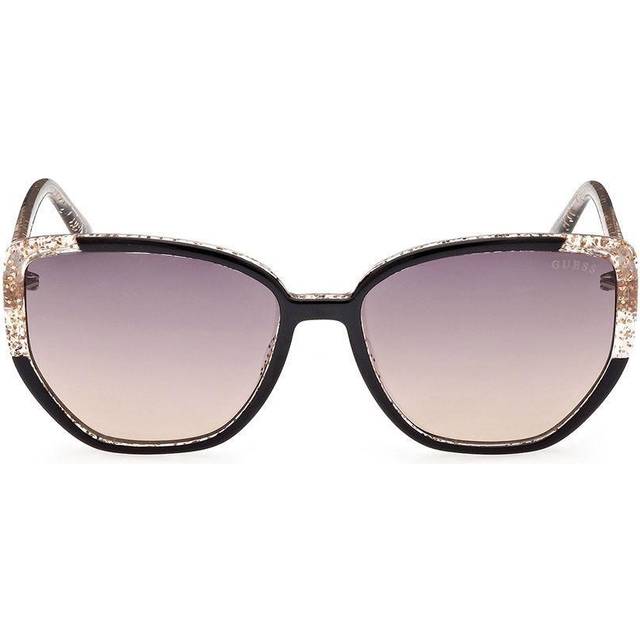 Guess Kvinna GU7882 01Z Solglasögon Injicerad Svart Violett Cat Eye Normal Skuggad
