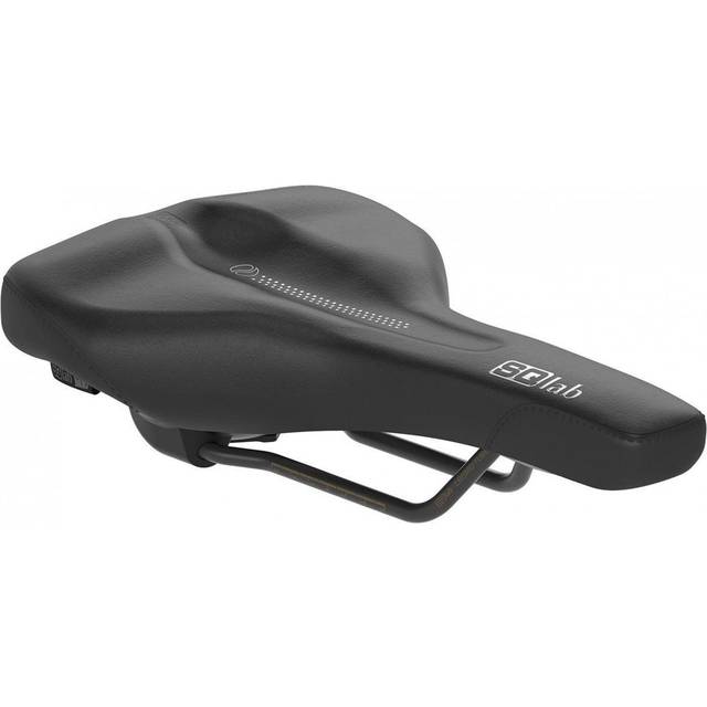SQlab Unisex – vuxna 602 Ergolux Active 2.0 cykelsadel, svart, 16 cm