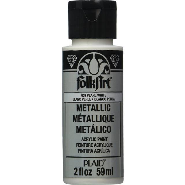 Pearl White Metallic FolkArt- 2oz