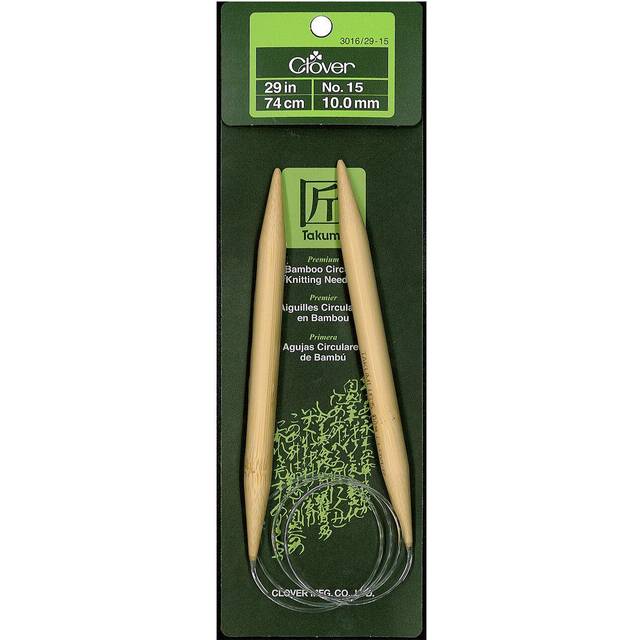"Takumi Bamboo Circular Knitting Needles 29""-Size 15/10mm 1629-15"
