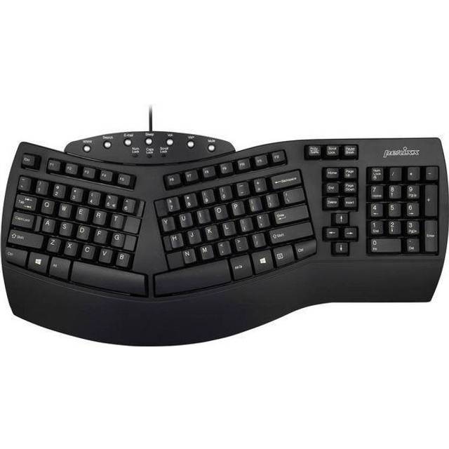 Perixx 11523 PERIBOARD-512 Ergonomiskt Tangentbord, Svart