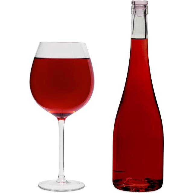 Juvale 25oz Oversized Giant Wine Glass with Stem That Holds a Whole Bottle of Wine  Oversized Wine Glass for Champagne  Mimosas  Holiday Parties  Nove