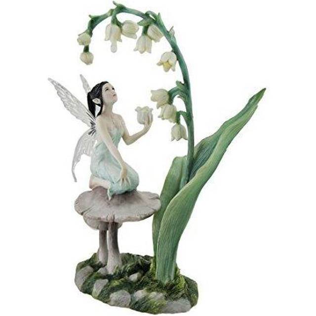 Veronese Design Lily of The Valley Flower Fairy Statue by Artist Rachel Anderson 11 Inch