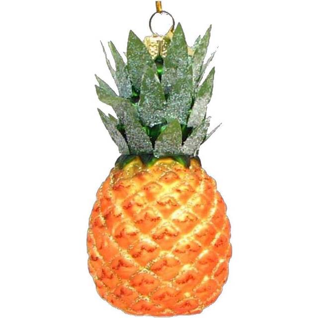 "Kurt Adler 3.5"""""""" Noble Gems Glass Pineapple Ornament Christmas"