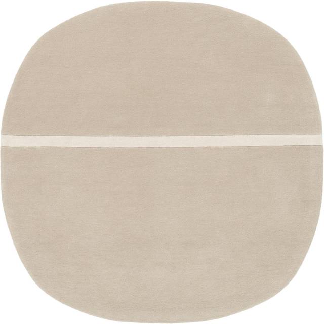 Normann Copenhagen - Oona Rug 140 x 140 cm Sand - Mönstrade mattor - Simon Legald - Beige
