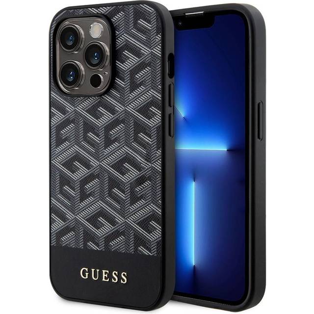 Guess iPhone 14 Pro Skal G Cube MagSafe Svart
