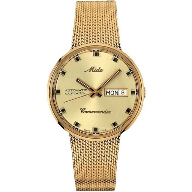 MIDO Commander 1959 37MM Yellow Gold Dial Men's Watch M8429.3.22.13 / M842932213 - 37 mm
