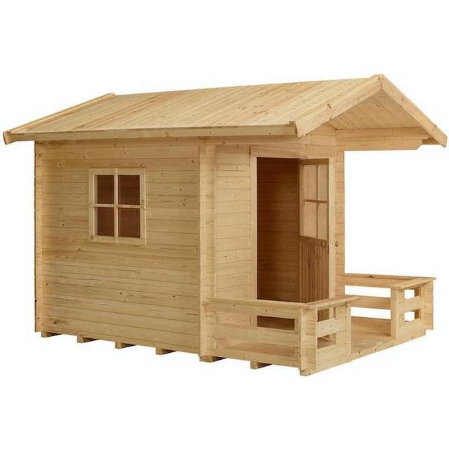 Lekstuga Med Terrass 182X161+72Cm Obehandlad