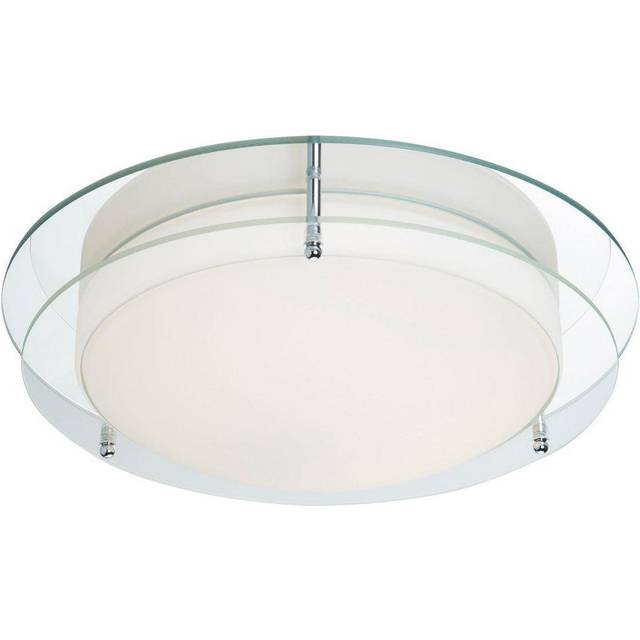 Searchlight 8803-36CC Chrome Flush Fitting Mirror Backplate Opal Glass