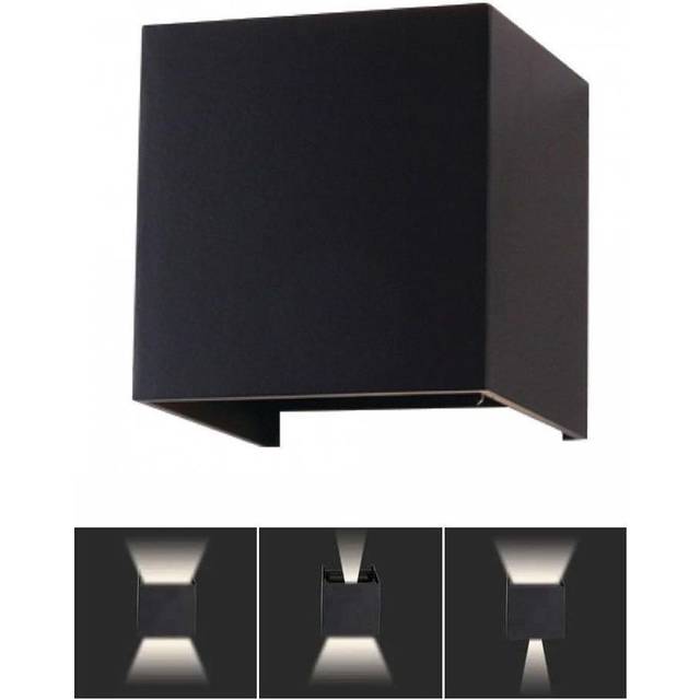V-TAC Wall Lamp Black Square