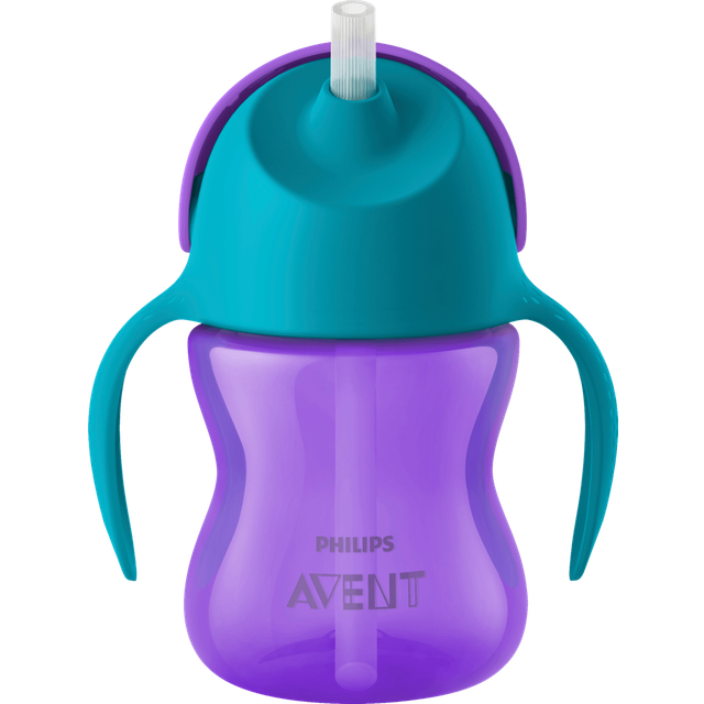 Philips Avent Sugrörsmugg Bendy Lila & Turkos 200 ml