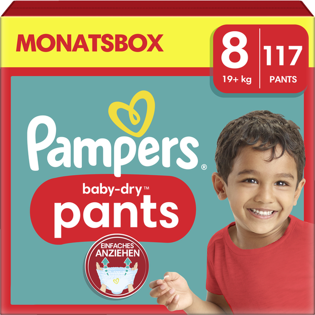 Pampers Baby-Dry Stl8 19kg+ 117st