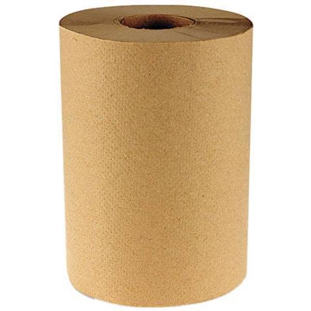 Boardwalk B6252 8 in. x 350 ft. 1-Ply Hardwound Paper Towels - Natural (12/Carton)