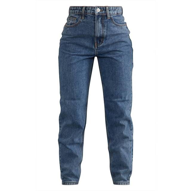 PRETTYLITTLETHING Vintage Wash Mom Jeans, Vintage Wash - 4