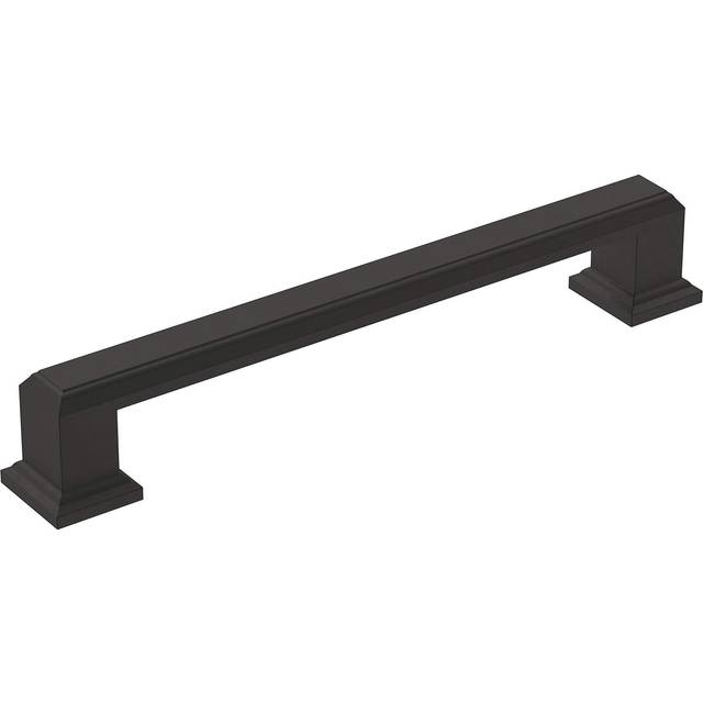 Amerock | Cabinet Pull | Matte Black | 5-1/16 inch (128 mm) Center-to-Center | Appoint | 1 Pack | Drawer Pull | Cabinet Handle | Cabinet Hardware