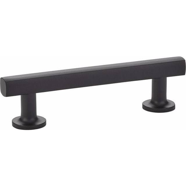 Emtek 86454US19 4 in. Freestone Pull, Flat Black