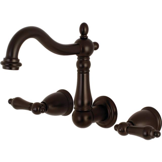 Kingston Brass KS1255AL Wall Mount Bathroom Faucet Oil Rubbed Bronze