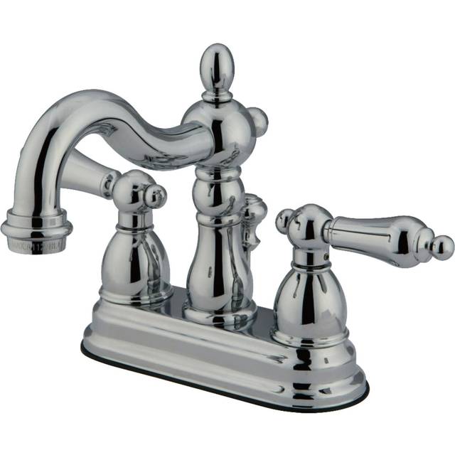 Kingston Brass KS1601AL 4 in. Centerset Bathroom Faucet Polished Chrome