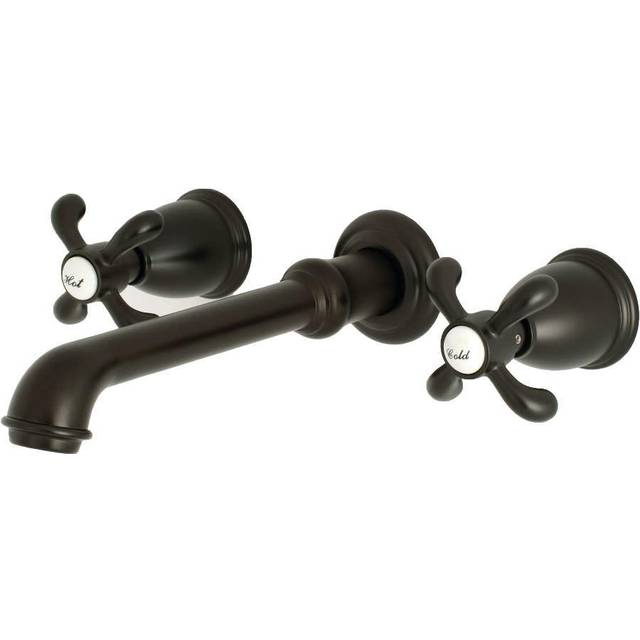 Kingston Brass KS7125TX French Country Two-Handle Wall Mount Bathroom Faucet Oil Rubbed Bronze