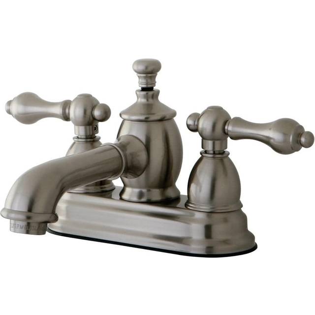 Kingston Brass KS7008AL 4 in. Centerset Bathroom Faucet  Brushed Nickel
