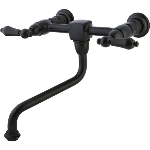 Kingston Brass KS1215AL Wall Mount Bathroom Faucet Oil Rubbed Bronze