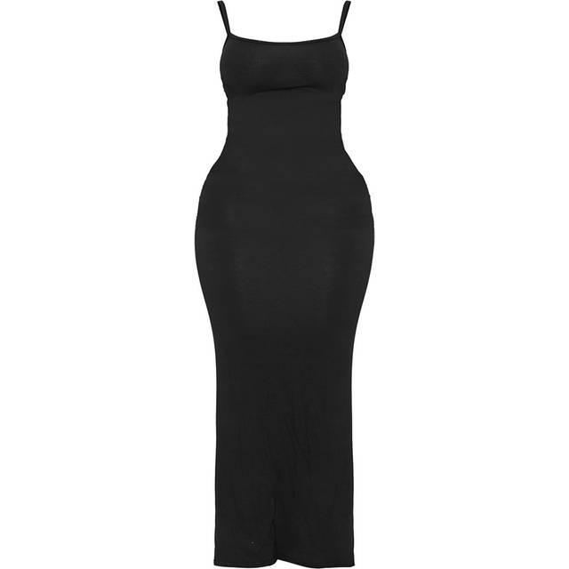 Shape Black Jersey Strappy Maxi Dress, Black - 10