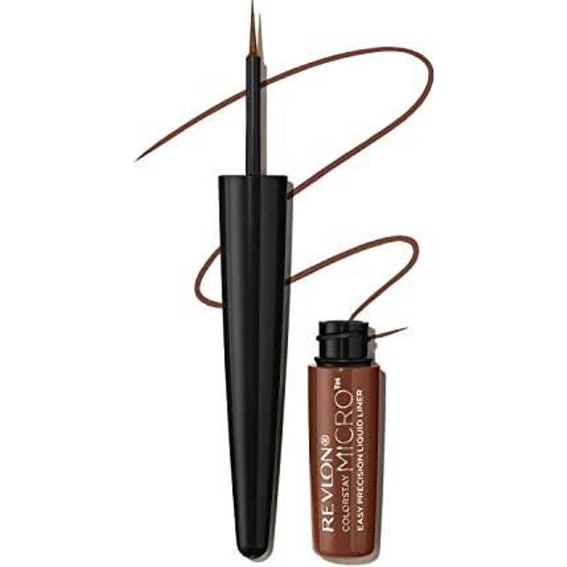 REVLON ColorStay Micro Easy Precision Liquid Eyeliner  Waterproof  Smudgeproof  Longwearing with Felt Tip Applicator  302 What the Fudge  0.057 fl oz