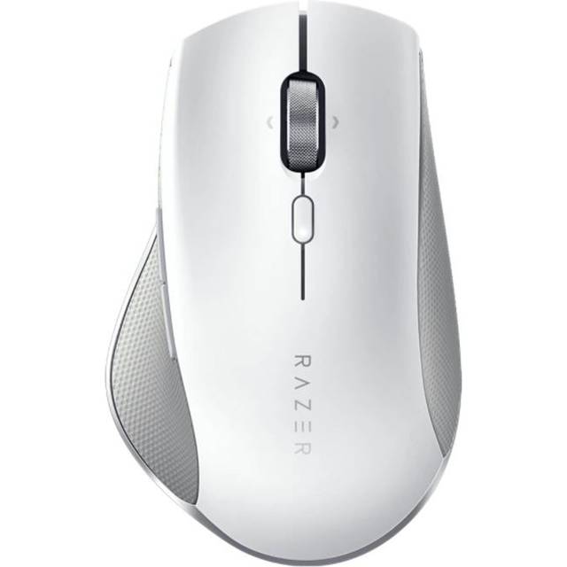 Razer Pro Click - Ergonomische kabellose Profi-Maus für mehr Produktivität im Büro für PC/Mac (Bluetooth, bis zu 4 Geräte gleichzeitig, bis zu 400 Stunden Akkulaufzeit) Weiß