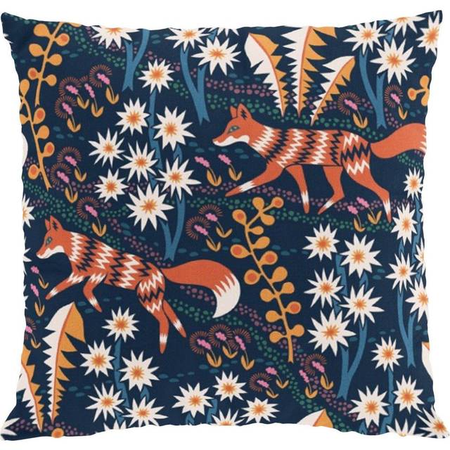 Arvidssons Textil Stjärnspeja kuddfodral 47x47 cm Mörkblå - Blå
