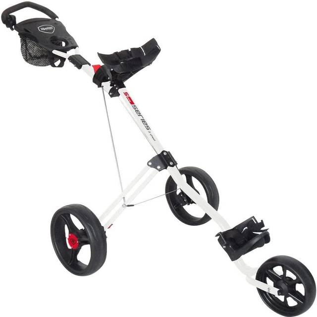 Masters Golf 5 Series 3-Wheel Push Trolley – White