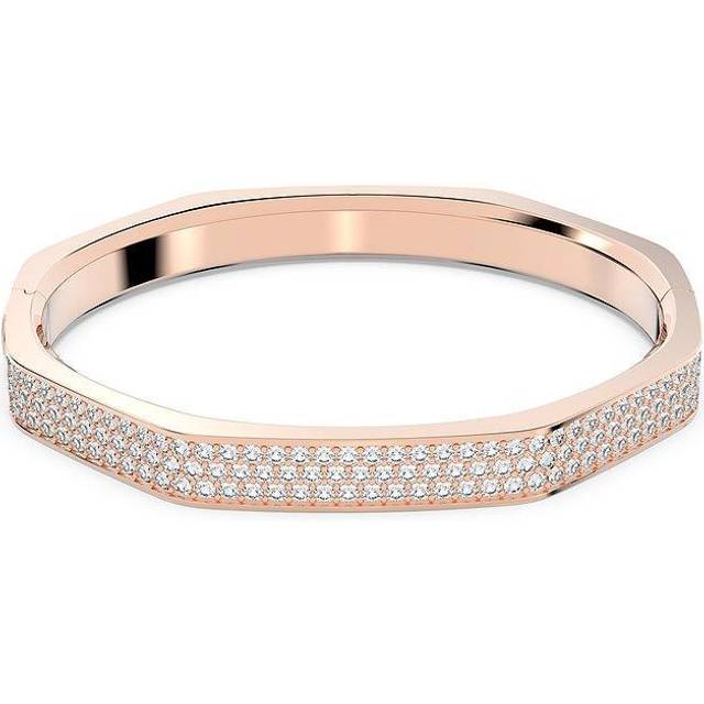 Swarovski Dextera Rose Gold Plated Octagon Bangle 5655626 (M)