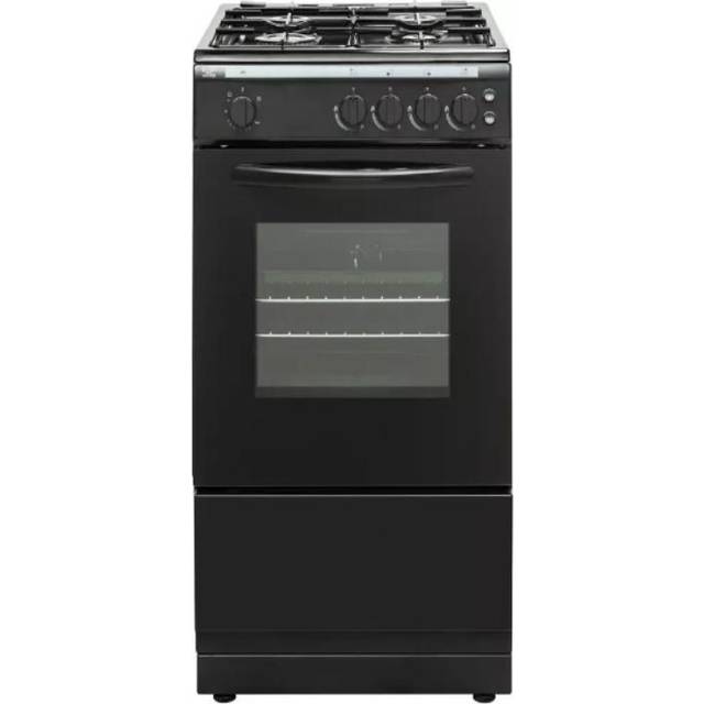 Bush AG56SBX 50cm Single Oven Gas Cooker - Black