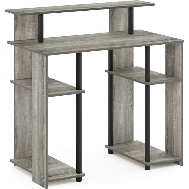 JAYA Simple Design Computer Desk, Writing Desk, Study Desk, French Oak/Black
