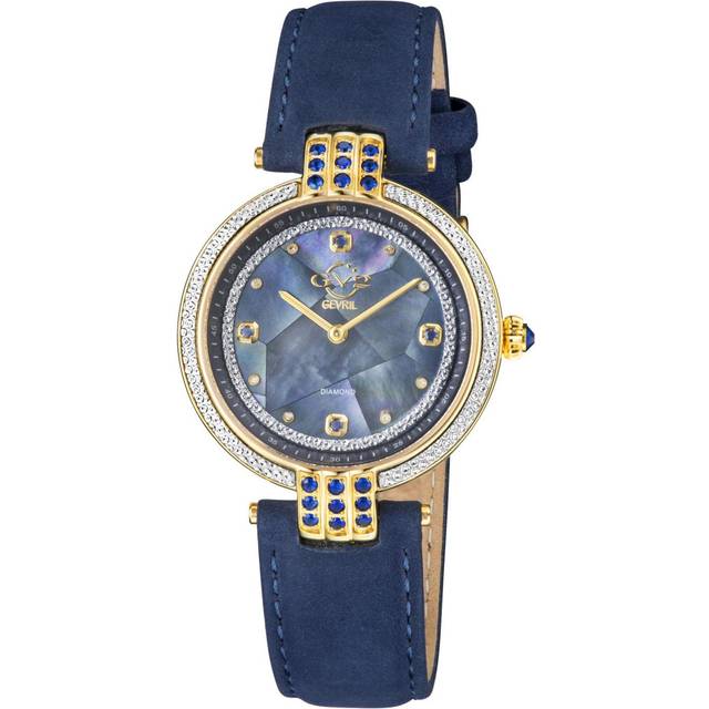 Matera Swiss Quartz 12802 Diamond Swiss Quartz Watch - Blue - One Size