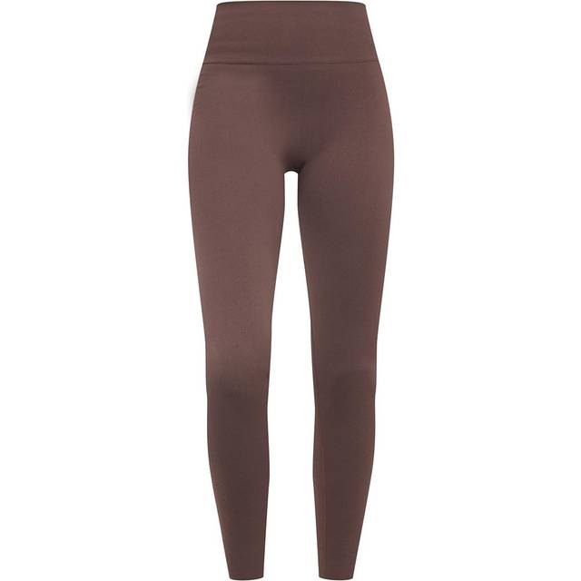 Chocolate Seamless High Waist Gym Leggings, Chocolate - M