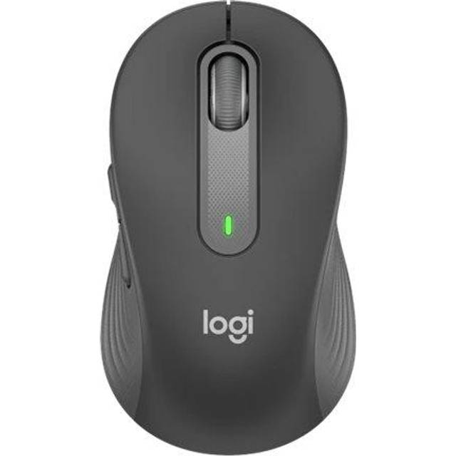Logitech Signature M650 L Den trådlösa musen för vänsterhänta – för vänsterhänta med stora händer, 2 års batteri, anpassningsbara sidoknappar, Bluetooth, för PC/Mac/flera enheter/Chromebook - Vit