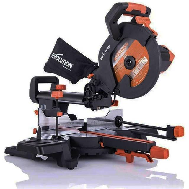 Evolution - R255SMS+ Pro Sliding Mitre Saw 255mm 110v c/w Multi Material tct Blade