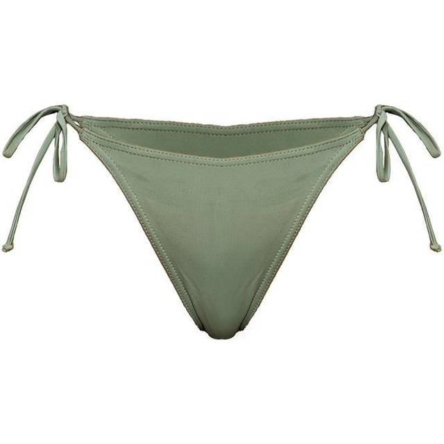 Pale Khaki Mix & Match Tie Side Bikini Bottoms, Pale Khaki - 14