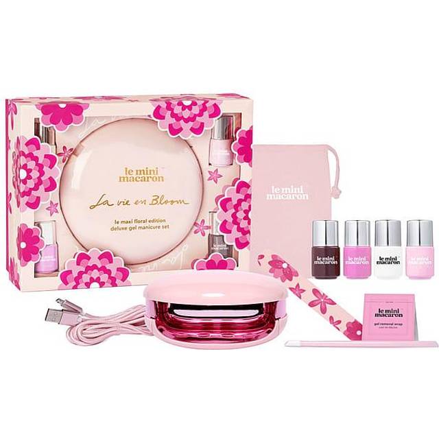 Le Mini Macaron Gel Manicure Kit - Le Maxi "La Vie En Bloom" Deluxe Gel Manicure Set