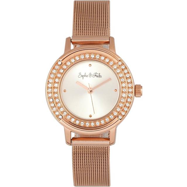 Cambridge Bracelet Watch with Swarovski Crystals - Rose Gold - One Size