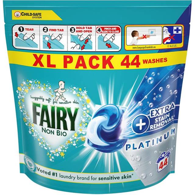 Fairy Platinum+ Non Bio Stain Removal Pods - 44