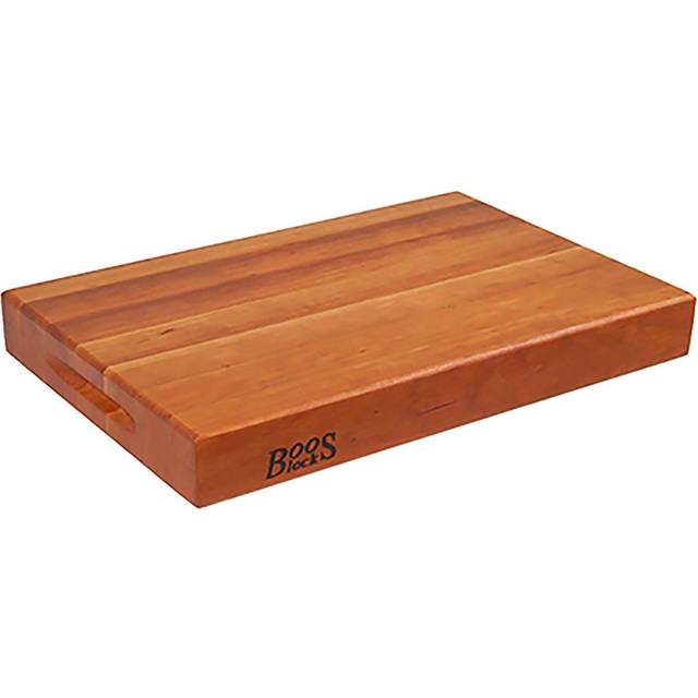 "John Boos Boos Block RA-Board Series Large Reversible Wood Cutting Board  20"""""""" x 15"""""""" x 2 1/4""""""""  Cherry"