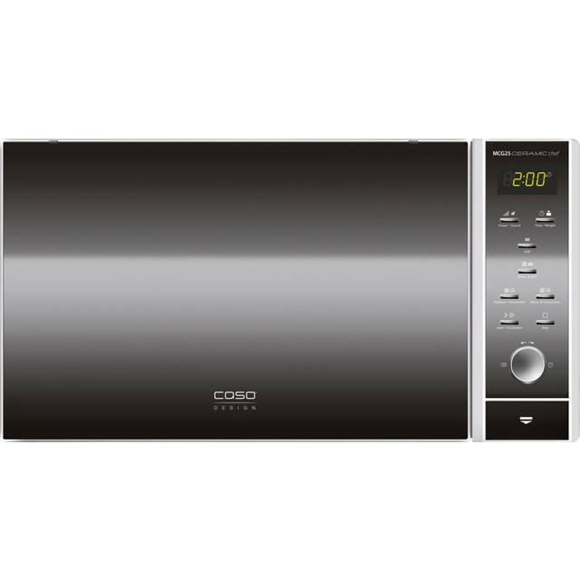 Caso - Mikrovågsugn MCG25 Ceramic Chef Silver/svart