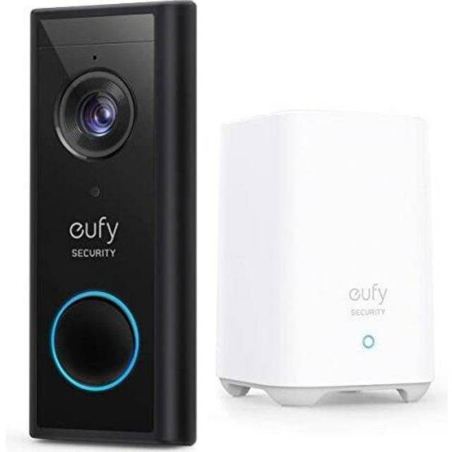 eufy Security, Video Doorbell 2K (Battery-Powered) with HomeBase, 2K HD, No Monthly Fee, On-Device AI Detection,16GB Local Storage, Compatible with