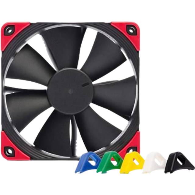 Noctua NF-F12 PWM chromax.black.swap, Tyst Premiumfläkt, 4-pin (120 mm, Svart)
