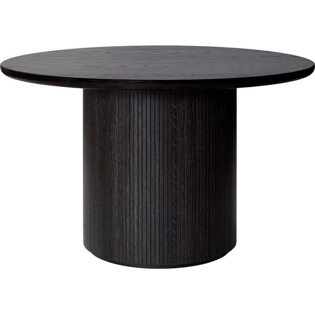 Gubi - Moon Matbord Runt Ø120 H73 Ekfanér - Brunsvart