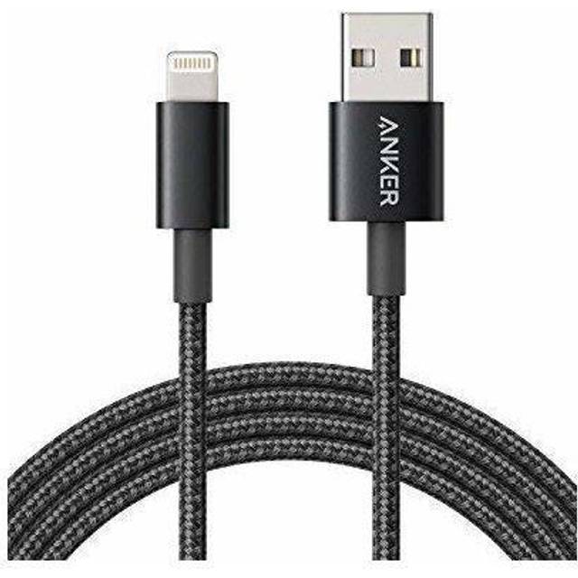 Anker 331 USB-A to Lightning Cable (Nylon) Black / 6 ft