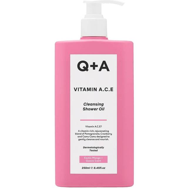 Q+A Vitamin A.C.E Cleansing Shower Oil 250ml