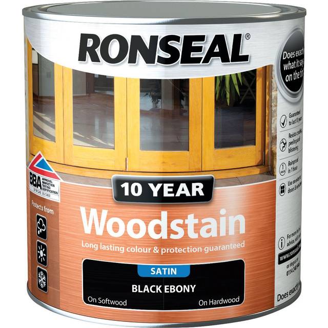 Ronseal 10 Year Woodstain Ebony 2.5L
