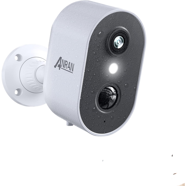 ANRAN Wireless Security Camera Outdoor, Battery Operated Security Camera, WiFi Home Security Camera with Smart Siren, Color Night Vision, 10